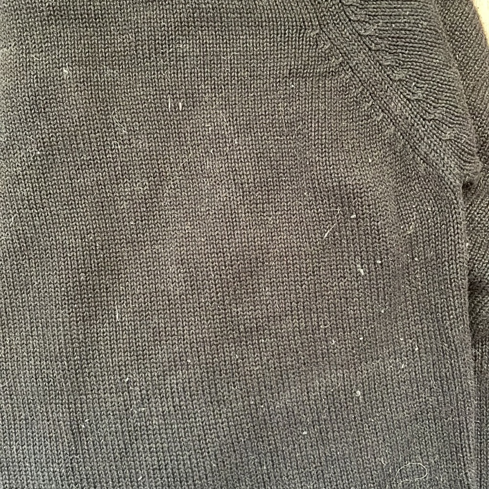 Grannycore cotton blend black cardigan with floral embroidery - Picture 9 of 9
